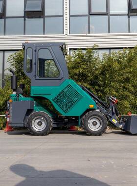 海拓HTL28座驾式小型装载机装卸运输多用途伸缩臂驾驶室小装载机