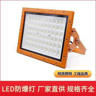 LED防爆灯50W100W石油化工加油站车间厂房隧道矿洞防爆方形投光灯