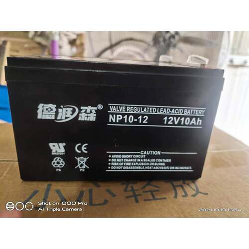 德润森蓄电池NP10-1212V10AH铅酸免维护蓄电池