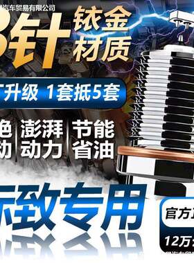 适用于标致3084083073008207508标志301原厂1.6双铱金火花塞
