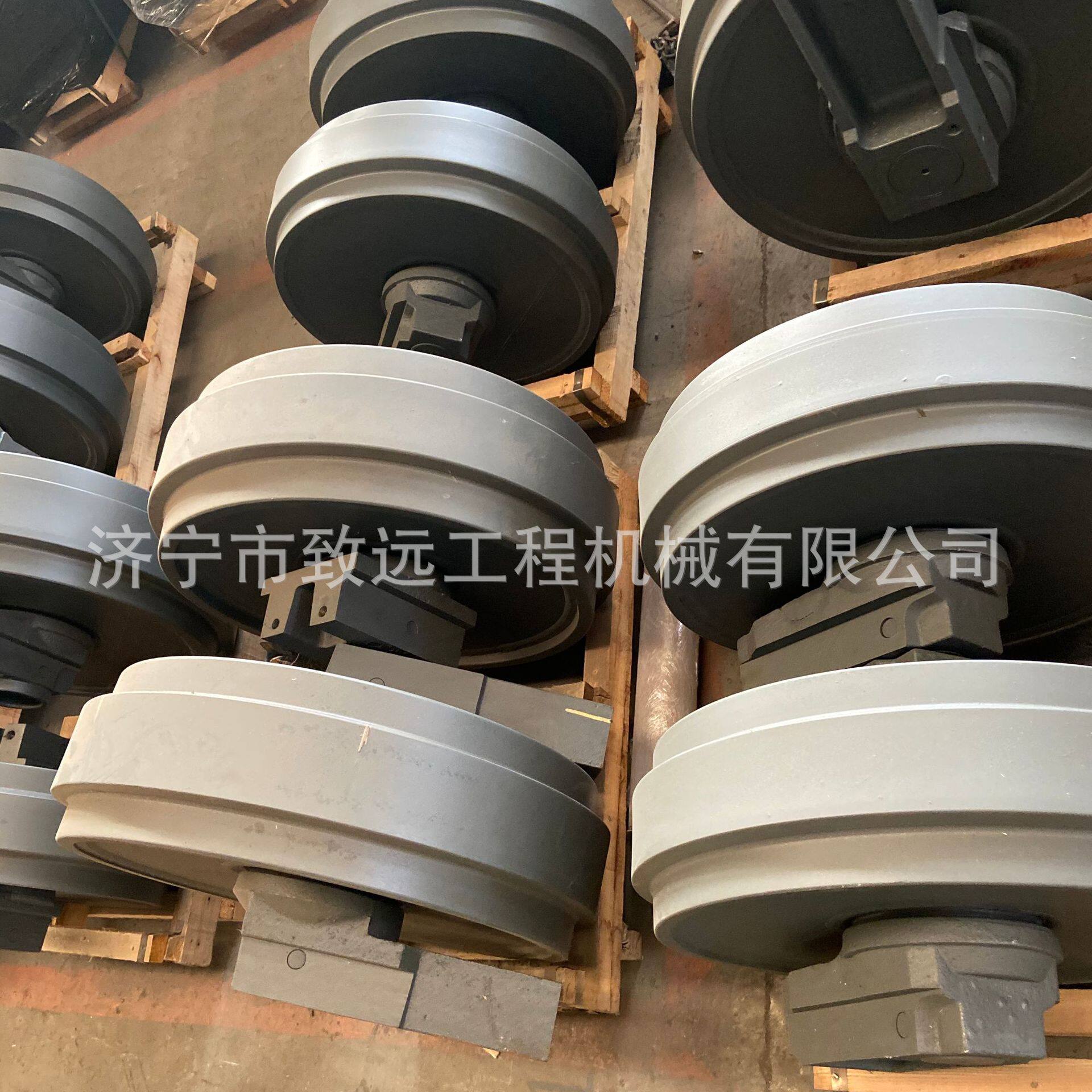挖机引导轮工程机械底盘挖机导向轮支撑轮行走轮拖链轮