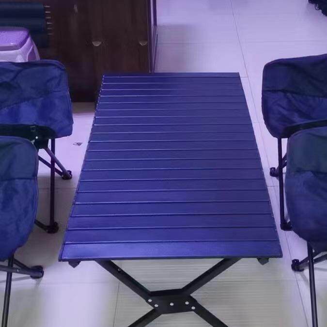 高颜值户外蛋卷桌折叠桌椅便携式野外露营用品自驾游烧烤野餐桌子