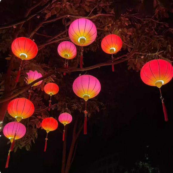户外防水发光灯笼亮化灯春节街道景区挂树装饰灯笼新年装饰灯笼