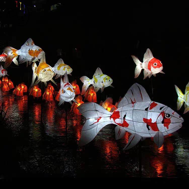 定制防水日式鱼灯笼红龙花灯热带鱼锦鲤鱼金鱼七彩小丑鱼灯笼造型,节庆用品/礼品,节日装扮用品,淘宝优惠券,粉丝福利购,淘宝优惠卷