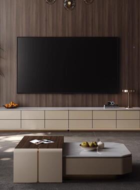 意极简轻奢电视大式层客37997厅靠墙收纳储物柜平设计师款柜格子