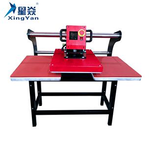 RSD星位焱气动烫画机自动热转印机上滑双工烫钻机服装花机60印*80