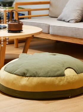 木木-D001觉行打坐垫修垫椰棕冥蒲舍团坐垫跪拜禅垫飘窗静坐禅垫