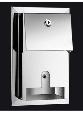 不钢锈纸德巾盒25798擦手纸盒卫生间浴纸室巾架嵌入式卷筒纸架卷