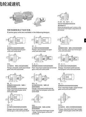 厂家定制精密低音摆线式斜齿齿轮减速箱R系列减81624轮减速噪机速