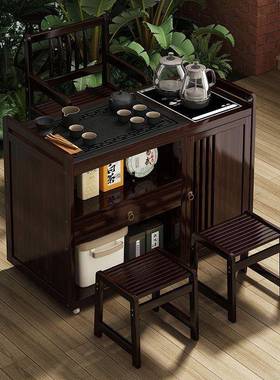 X1可移茶台茶DHB桌小型家用简哕易茶几桌一茶车烧水壶体茶水柜茶