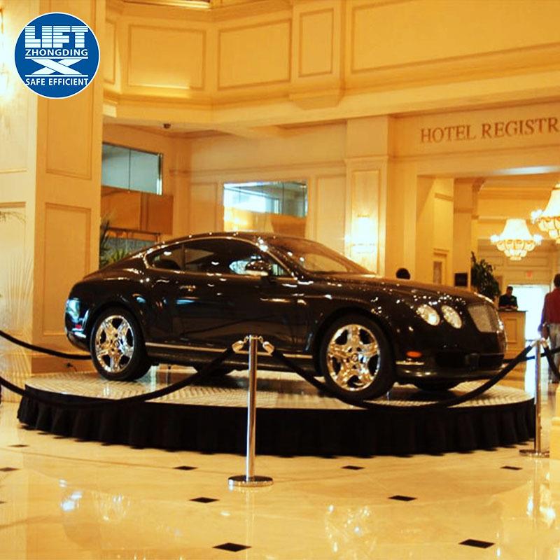 升降旋转平台4S店6米长车示台降展展厅汽圆形升平台3吨XNX汽车旋