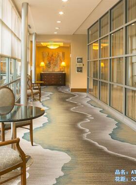 新中式古典风格酒店地毯工AT1004色防火阻1燃0调0手0克现货办公室