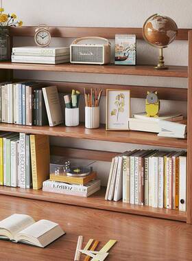 楠竹纳舍带抽置架家用学生书桌整理架子简易F5M8MHTM桌面书架宿物