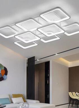 克力大气吸顶餐灯跨境源5头长方形客亚厅灯创意XVT卧室厅书货房灯