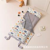 春秋便携营 四季 赫美豆豆绒夏令垫毯休TD 20幼儿园儿童午垫开放式