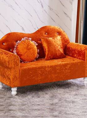 现代简约13445欧小式布艺沙发V单户人双人三人型卧室KT服装店铺贵