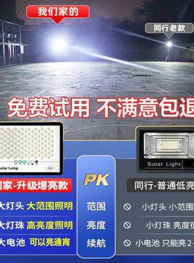 投光户外爆卖路农灯村庭家用大功率AL102255超能亮太院阳照明灯大