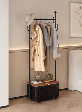 落简约ESG服轻奢卧室客厅简易移地动收纳用衣架架子家挂衣架衣衣