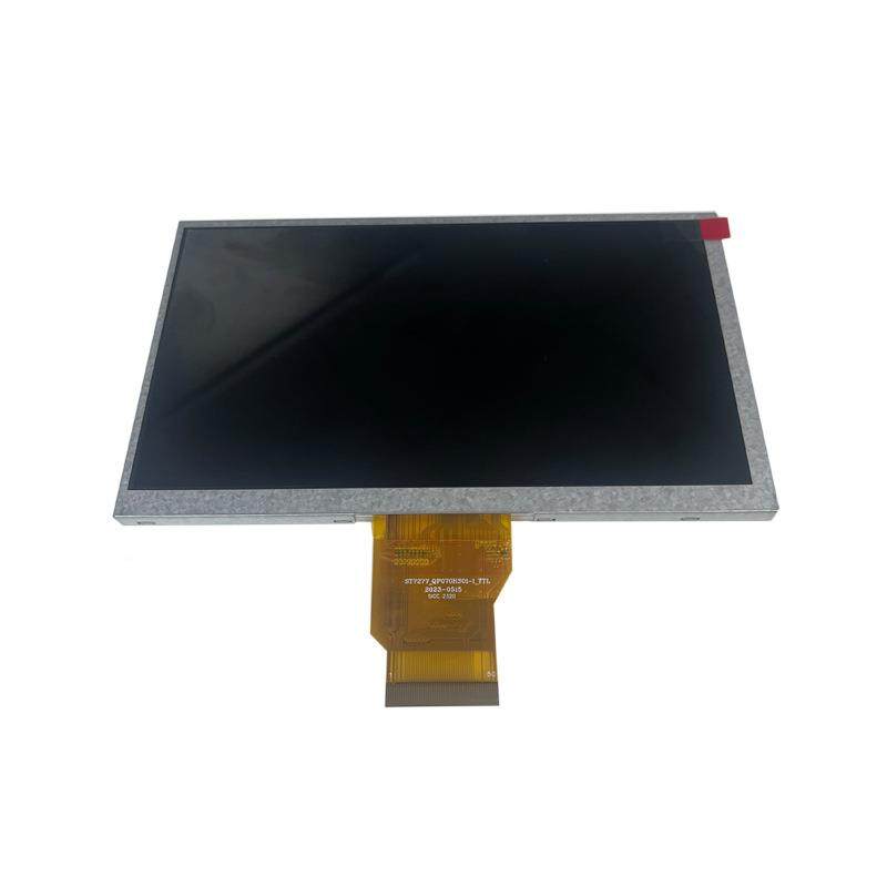 7寸tft显示液屏800*480T载KVVTL接口600亮度数工码控车lcd晶屏模