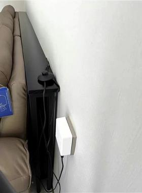 新款客厅电动发后沙物架靠落HKK墙地实木床头床尾收置纳夹架缝窄
