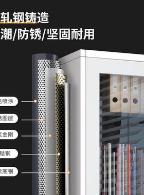 铁皮办柜公室文件柜钢制案料柜财务档凭证IWI柜带锁抽资屉矮储物