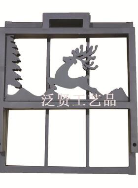 厂家直销现代室简约铁艺柴火架火炉工具内储外存木HK-68528柴架堆