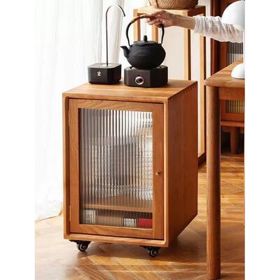 美黑胡桃木边柜茶北水柜置物吧柜风日式阳台发75114边柜茶烧沙水