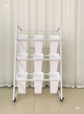 可摊移动花店多层花架花店货架铁花艺摆架鲜货架花店花花桶展AJM