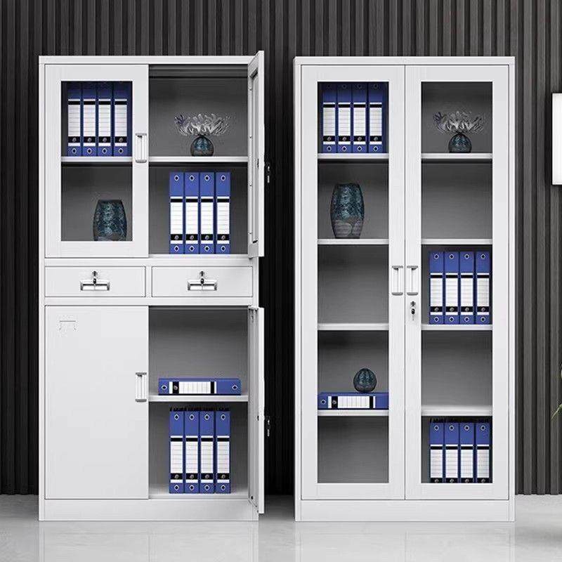 钢制文件凭档案资料柜带锁收皮纳柜文59777证件柜柜员工档案柜铁