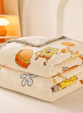 卡风公派通大星A类幼功儿园儿童午睡盖毯多能73630办室沙发披肩毛