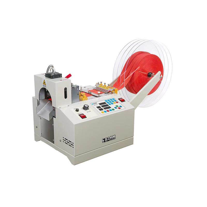 全脑自动电切带机魔术裁切41317机织带切断机滚轮送料小型切贴割