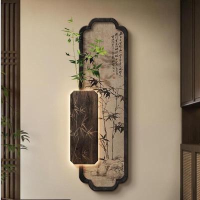 子过壁画MXR走廊宋代入户门画灯竹竹学报平安装画美玄关挂画中饰