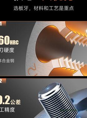 左左旋螺纹板牙反牙圆板牙钢锈MIRM6M8M1不0M12M14M16M牙20M24