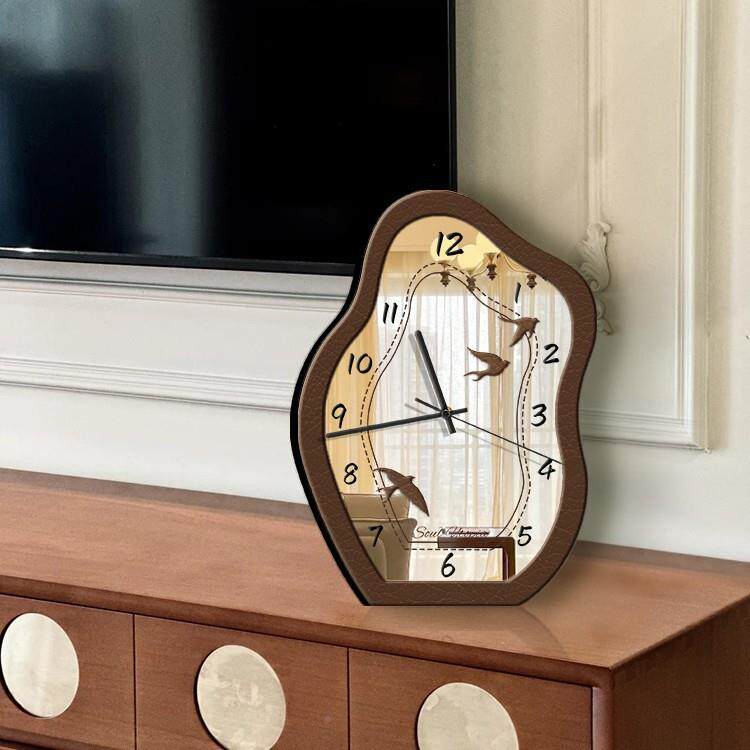 ?中古风表客钟厅玄时钟关电视柜桌面摆件other复古摆创意座钟静音