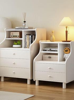 实木床12079头一床边夹缝填充柜对柜卧室窄小柜收纳储物现代简约