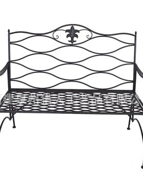 厂家直销简铁艺室内双约人沙露靠背56731椅子阳台休闲躺发椅庭院