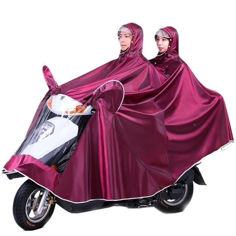 驾厂家电动车P3-Z4XL雨衣双人位雨披新款带副驶位成人行加自厚