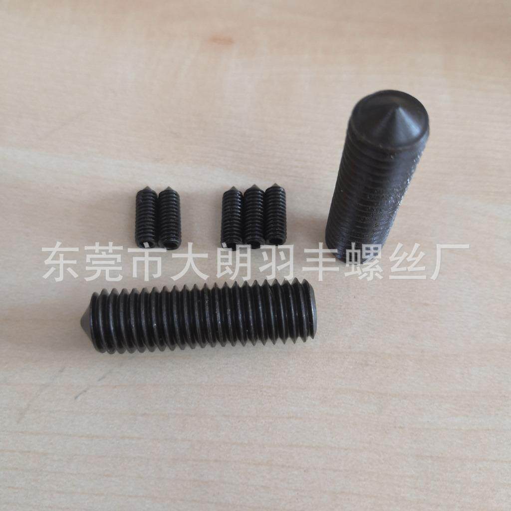 M8机米12.9级紧定螺丝,机米,尖头止付螺丝ISO4027紧定螺钉