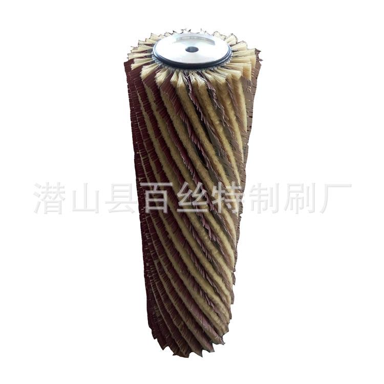 曲面砂光刷剑麻砂布辊白粽扫剑麻扫棕铝刷抛光刷毛刷辊