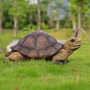 园林花园庭院池塘边草坪水景装饰品树脂动物模型仿真乌龟摆件大小