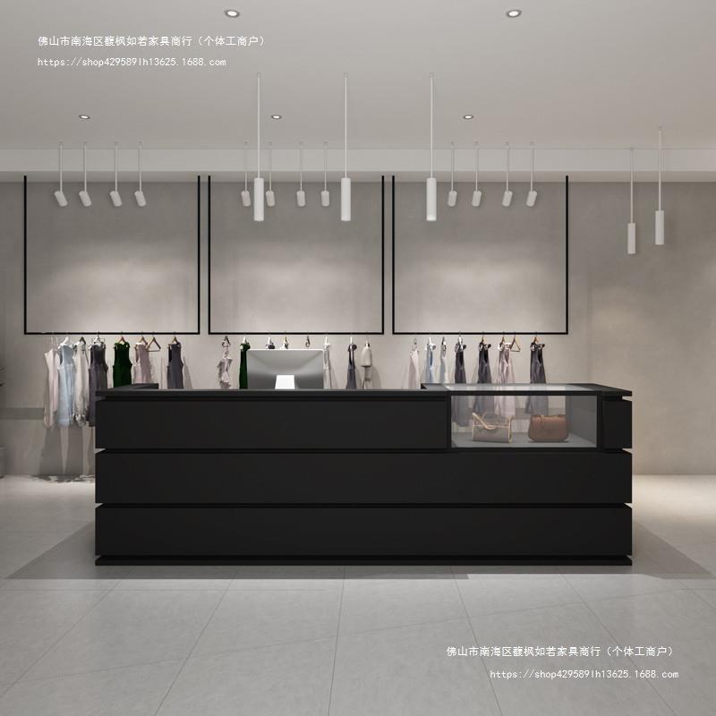 美发店吧台简约现代服装店收银台创意饰品店柜台美容院前台接待台