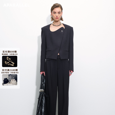 APARALLEL斜领西服短款