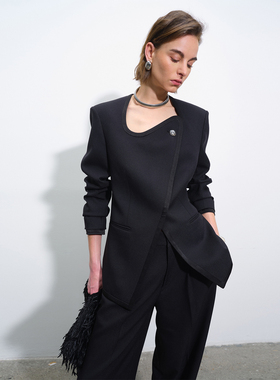 APARALLEL斜领西服长款/斜领西服短款「胡杏儿同款」