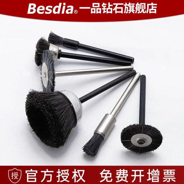 台湾一品棕毛刷模具抛光材料工具镜面笔形碗去除砂纸纹鬃毛刷进口,标准件/零部件/工业耗材,磨头,淘宝优惠券,粉丝福利购,淘宝优惠卷