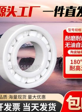 防水全陶瓷轴承6209 6210 6211 6212 6213 6214CE耐磨耐腐蚀无磁