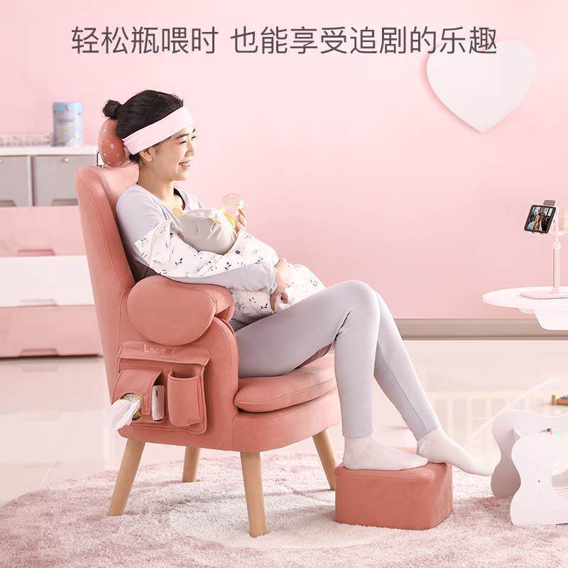lamomi喂奶哺乳椅子沙发凳简约产妇孕妇懒人沙发单人靠背电动607