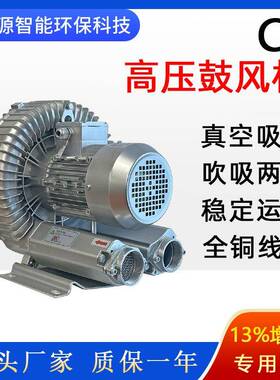 高压鼓风机木工机械吸附风机2GH710-H06漩涡式气泵上料机送风