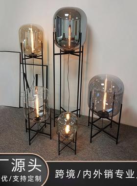 落地灯客厅卧室沙发旁边高级感轻奢中式艺术床头新中式台灯中古灯