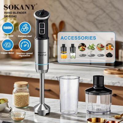 外贸SOKANY02042搅拌棒不锈钢料理棒打果汁粉碎棒HANDBLENDER