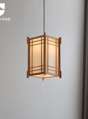 日式吊灯火锅店实木艺餐厅吧台创意原木寿司料理店茶室瑜伽室灯具